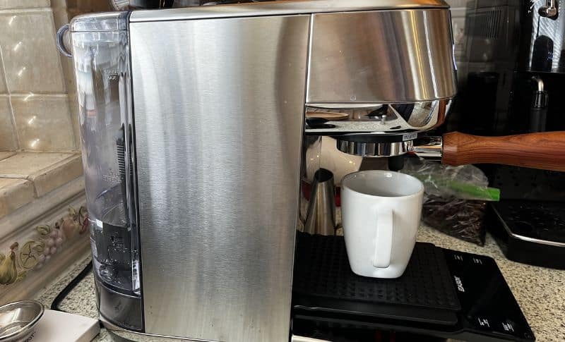 size and design: breville bambino plus review